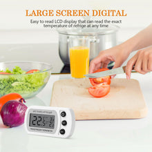 Carica l'immagine nel visualizzatore di Gallery, Cozary 3 Pezzi Termometro Digitale del Frigorifero Cucina, Magnetico Termometro Frigo con Gancio, Conversione ℃ /℉, Display LCD, per Casa, Ristoranti