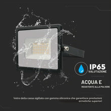 Carica l'immagine nel visualizzatore di Gallery, V-TAC Faro LED da Esterno 30W Nero - [Chip Samsung - Alte Perfomance, Bassi Consumi] - 2510 Lumen - IP65 - Proiettore Fa