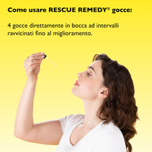Carica l'immagine nel visualizzatore di Gallery, RESCUE Remedy, Giallo Acceso, 20 Millilitri, per la Salute mentale, con Alcol di Uva, Essenze della Miscela Rescue