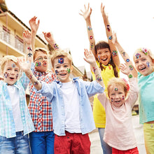 Carica l&#39;immagine nel visualizzatore di Gallery, Tatuaggi Temporanei i suoi fantastici amici, 8 fogli per bambini Ragazzi Festa Complean