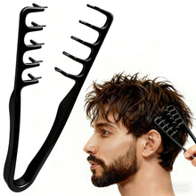 Carica l'immagine nel visualizzatore di Gallery, Pettine Denti Larghi,Pettine per Capelli Ricci Texture,Strumento Volumizzante per Radici,Uomini e Donne Accessorio per l