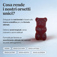 Carica l'immagine nel visualizzatore di Gallery, Bears with Benefits - Gommose Ashwagandha - Stress &amp; Relax - 30 pezzi