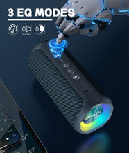 Carica l'immagine nel visualizzatore di Gallery, OHAYO Cassa Bluetooth Potente 40W, Altoparlante Portatile Impermeabile IPX7, Cassa Bluetooth 5.0 Wireless con Luci a LED, 30H di Autonomia, Bassi Profondi, AUX, Micro SD, per Viaggi/Esterno