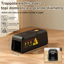 Carica l'immagine nel visualizzatore di Gallery, Trappola per Topi Elettrica Potente Tensione Trappole Elettriche per Topi e Ratti per Casa Trappolino Elettrico Riutiliz
