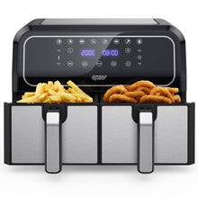 Carica l'immagine nel visualizzatore di Gallery, Innsky Friggitrice ad Aria Doppio Cestello, 8L Friggitrice ad Aria Calda a Doppia Zona, 8 programmi di Air Fryer con Promemoria Shake, IT Ricette