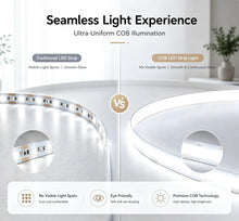 Carica l'immagine nel visualizzatore di Gallery, Striscia LED COB USB 5V Bianco Freddo, 320 LED/m, Dimmabile con Interruttore, Retroilluminazione TV
