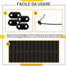 Carica l'immagine nel visualizzatore di Gallery, Sinmoe 100 Pezzi Kit di Fissaggio per Frangivista, Nero