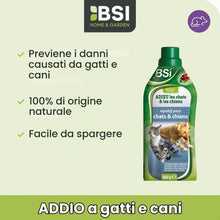 Carica l'immagine nel visualizzatore di Gallery, BSI 50628 - Repellente in microgranuli per allontanare Cani e Gatti, Non nocivo