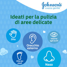 Carica l'immagine nel visualizzatore di Gallery, Johnson's Baby Cotton Fioc Neonato e Adulto Morbidi e Delicati, 100 Pezzi