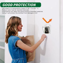 Carica l'immagine nel visualizzatore di Gallery, Copertura Impermeabile per Campanello Senza Fili Esterno, Flip Top Campanello Copertura Protettiva Trasparente, Copertur