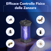 Carica l'immagine nel visualizzatore di Gallery, ROVLAK Lampada Antizanzare Elettrico da Interno, Zanzariera Elettrica 6W 1000V UV, Luce Anti Insetti Mosche Ammazza Zanzare Elettrico da Interno per Camera da Letto, Cucina, Soggiorno, Ufficio