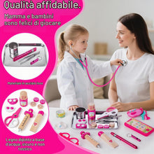 Carica l'immagine nel visualizzatore di Gallery, Sundaymot Valigetta Dottore Bambini, Kit Dottoressa Bambina con Stetoscopio