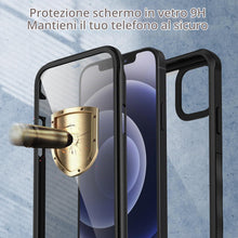 Carica l'immagine nel visualizzatore di Gallery, CENHUFO Privacy Cover iPhone 12/iPhone 12 Pro, con Protezione Schermo Vetro Temperato Anti Spia Integrata, 360 Gradi Ant