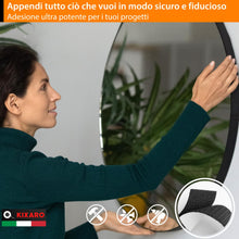 Carica l'immagine nel visualizzatore di Gallery, Stretch Biadesivo Extra Forte Nero Largo 11cm x 2m Adesivo Forte per Tessuto Zanzariere Divani Articoli per Tappezzieri 