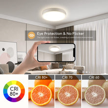 Carica l'immagine nel visualizzatore di Gallery, Aigostar Plafoniera LED Soffitto Moderna,24W Equivalente a 162W,Ø28.5cm,2700LM alta luminosità,Lampada da Soffitto LED 4