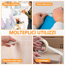 Carica l'immagine nel visualizzatore di Gallery, Nastro Carta 24 mm x 50 m, Mascheratura e Verniciatura Professionale