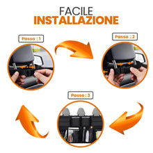 Carica l'immagine nel visualizzatore di Gallery, Astur Organizer bagagliaio auto pieghevole con 8 tasche | Borsa auto impermeabile in tessuto Oxford con struttura rigida