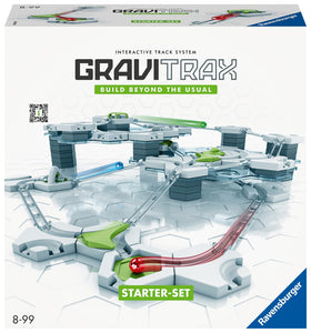 Ravensburger - GraviTrax Starter Kit, Pista di Biglie, Gioco Interattivo ed Educativo STEM, per Bambini 8+ Anni e Adulti, Compatibile con tutti i GraviTrax, 124 Pezzi