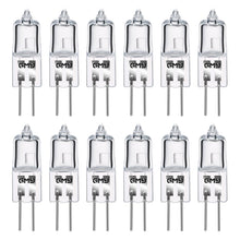 Carica l'immagine nel visualizzatore di Gallery, GMY 12 Lampade Alogene G4 10W 12V 2 Pin, Dimmerabili 2800K Bianco Caldo CRI 99+, Resistenti al Calore per Lampadari, Cap