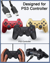 Carica l'immagine nel visualizzatore di Gallery, Cavo di ricarica compatibile con controller Ps3 Caricabatterie USB A 2.0 a Mini-B USB 5pin Cavo di ricarica Cavo dati pe