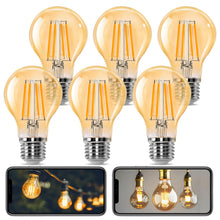 Carica l'immagine nel visualizzatore di Gallery, Aigostar Lampadina Vintage Edison LED E27 10W Equivalenti a 77W, Luce Calda 2200K, 1100Lm, CRI＞80, A60 Stile Vintage Lam