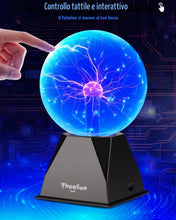 Carica l'immagine nel visualizzatore di Gallery, Theefun Sfera al Plasma 6 Pollici, Lampada al Plasma Magica Touch e Sound, Plasma Ball Interattivo Educativo di Fisica, 