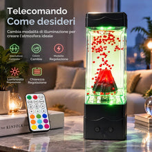 Carica l'immagine nel visualizzatore di Gallery, 23cm Lava Lamp Grande con Telecomando, 7 Colori Lampada Lava per Bambini e Adulti, Silenziosa, Sigillata, Decorazione Ca