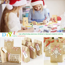 Carica l&#39;immagine nel visualizzatore di Gallery, Calendario dell&#39;Avvento, 25 Sacchetti di Carta Kraft con Adesivi Numerici, Calendario dell&#39;Avvento Fai da Te, Avvento Calendario Avvento da Riempire, Calendario di Natale per Bambino
