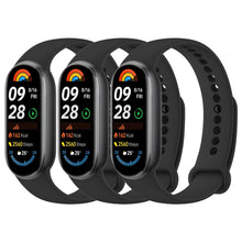 Carica l'immagine nel visualizzatore di Gallery, YLK 3 Pezzi Cinturini per Xiaomi Mi Band 9/8/10, Cinturino Silicone di Morbido Traspirante Solo per Xiaomi Mi Band 8/9/1