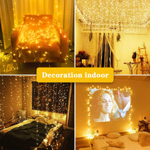 Carica l'immagine nel visualizzatore di Gallery, Uping Catena Luminosa Stringa Luci Led Decorative 500 LED 50M Luci Natalizie da Esterno ed Interno, Per Giardino Casa Feste Natale Matrimonio (Bianco Caldo)