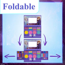 Carica l'immagine nel visualizzatore di Gallery, Disney Frozen 2 – Townley Girl Set Cosmetico Compatto con Specchio e 14 Lucidalabbra, 4 Luminanti, 6 pennelli. Set Makeup Colorato Pieghevole e Lavabile per bambine