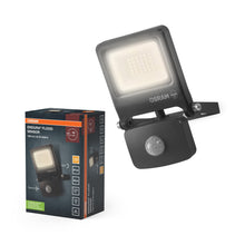 Carica l'immagine nel visualizzatore di Gallery, OSRAM ENDURA Flood Sensor proiettore da esterno 20W 3000K grigio IP65