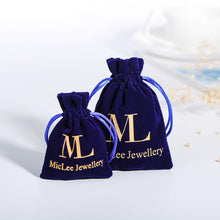 Carica l'immagine nel visualizzatore di Gallery, MicLee Collana Ciondoli Foto da Donna in Argento 925 Pendenti Medaglioni de Farfalla Moda Collane Ovale di Farfalla con Zircone Blu Ciondolo Apribile