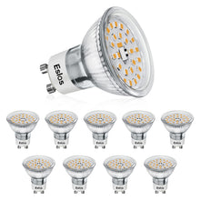 Carica l'immagine nel visualizzatore di Gallery, Lampadina GU10 LED Bianco Caldo 3000K, 5W 550Lm, CRI＞90, 10 Pezzi