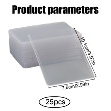 Carica l'immagine nel visualizzatore di Gallery, 25pcscustodie per carte da collezione come Pokemon Magic, dimensioni standard, trasparenti