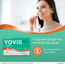 Carica l'immagine nel visualizzatore di Gallery, YOVIS Caps, Probiotici per il Benessere Intestinale, 50 Miliardi di Fermenti Lattici Vivi, Senza Glutine e Lattosio, 10 Capsule deglutibili