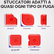 Carica l'immagine nel visualizzatore di Gallery, Filzada® Set di 5 Raschietto Silicone - Spatole Silicone