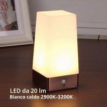 Carica l'immagine nel visualizzatore di Gallery, WRalwaysLX Luce notturna a LED retrò per casa, piccola lampada con sensore di movimento PIR LED wireless per interni ed 