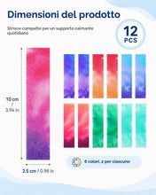 Carica l'immagine nel visualizzatore di Gallery, Adesivi Sensoriali Fidget 12 Pezzi Tattili e Strutturati | Antistress e Calma per Ansia, ADHD, Adulti, Adolescenti, Uffi