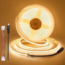 Carica l'immagine nel visualizzatore di Gallery, 12 V Striscia LED COB 3 m Bianca Calda, 3000K, Alimentazione Non