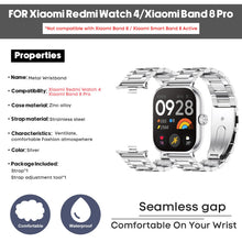Carica l'immagine nel visualizzatore di Gallery, BDIG Metallo Cinturino Compatibile con Redmi Watch 6 Active/6 Lite/6/5/4