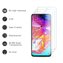 Carica l&#39;immagine nel visualizzatore di Gallery, Pellicola Protettiva in Vetro Temperato per Samsung Galaxy A70 [3Pezzi], Durezza 9H, 2.5D Alta Definizione, Senza Bolle, Anti Graffio Protezione Schermo per Samsung Galaxy A70
