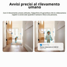 Carica l'immagine nel visualizzatore di Gallery, Videocamera Sorveglianza Smart WiFi Indoor Slim Gen2 AI 1080P Full HD