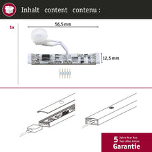 Carica l'immagine nel visualizzatore di Gallery, Paulmann MaxLED Profili sensore PIR 24 V CC max 144 W Bianco