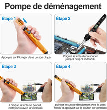 Carica l'immagine nel visualizzatore di Gallery, Saldatore a Stagno Kit 80W Professionale con LCD, Interruttore ON/OFF,Temperatura Regolabile 180-520°C, Kit Completo 13 
