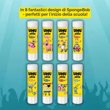 Carica l'immagine nel visualizzatore di Gallery, UHU stic Spongebob, Colla Stick 8,2 g, Edizione Limitata collezionabile, Formula 98% Naturale, Confezione da 5 Pezzi