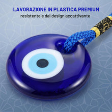 Carica l'immagine nel visualizzatore di Gallery, 6 Pezzi Ciondolo per Auto Malocchio, Accessorio per la Decorazione dell'auto, Perline blu Malocchio per Protezione e Fel