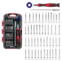 Carica l'immagine nel visualizzatore di Gallery, Amazon Basics Set da 51 di Punte per Cacciavite di Precisione, Kit Micro Riparazioni con Punte Torx, Tri-Wing, Hex e Phi
