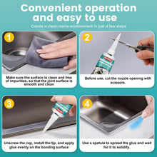 Carica l'immagine nel visualizzatore di Gallery, Silicone Trasparente Sigillante Doccia, Sigillante Trasparente per Bagno