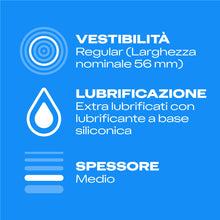 Carica l'immagine nel visualizzatore di Gallery, Durex Settebello Jeans, Preservativi Classici, Vestibilità Regular, 10 Profilattici